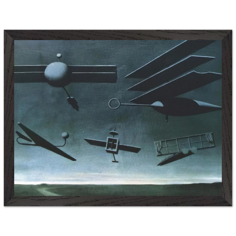 BLACK FLAG 1937 by Rene Magritte — Framed art print at Zephyeer