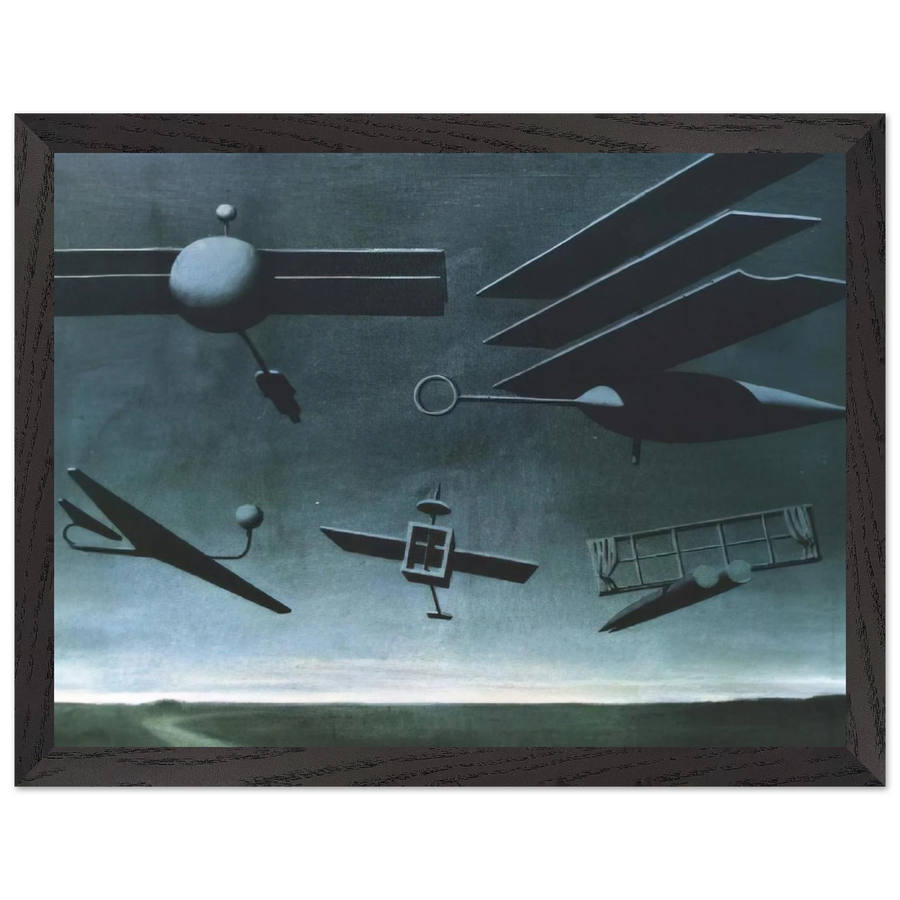 BLACK FLAG 1937 by Rene Magritte — Framed art print at Zephyeer