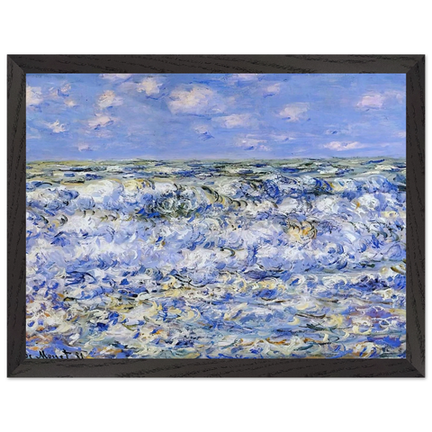 Waves Breaking by Claude Monet — Framed art print at Zephyeer
