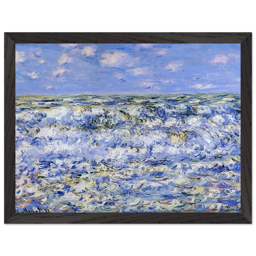 Waves Breaking by Claude Monet — Framed art print at Zephyeer