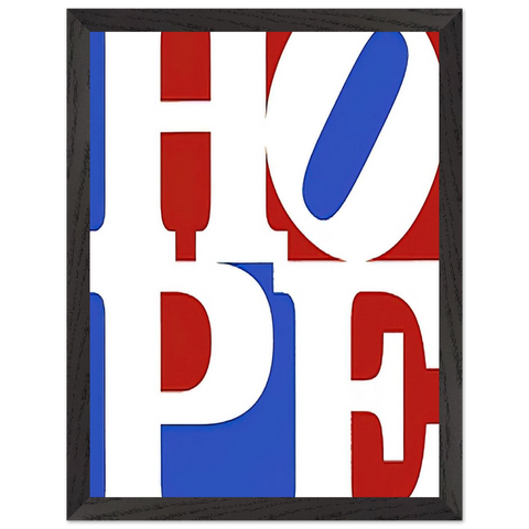Hope by Robert Indiana — Framed art print at Zephyeer