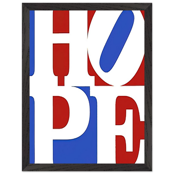 Hope by Robert Indiana — Framed art print at Zephyeer