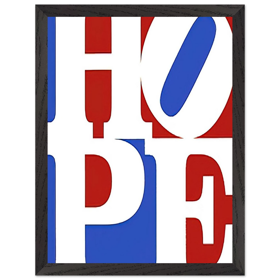 Hope by Robert Indiana — Framed art print at Zephyeer