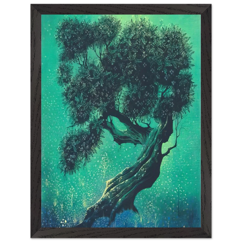 Solitary Bonsai by Eyvind Earle — Framed art print at Zephyeer