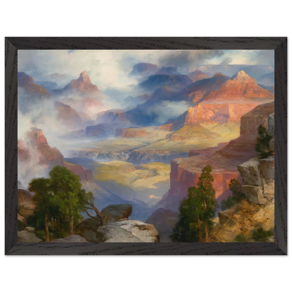 Grand Canyon in Mist by Thomas Moran — Framed art print at Zephyeer