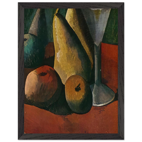 Glass and fruits by Pablo Picasso — Framed art print at Zephyeer