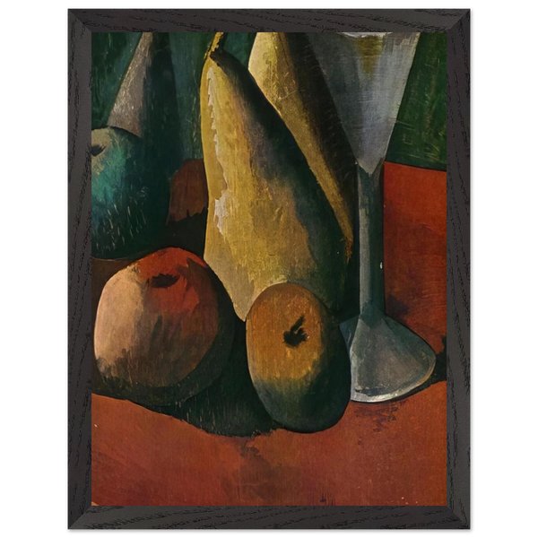 Glass and fruits by Pablo Picasso — Framed art print at Zephyeer