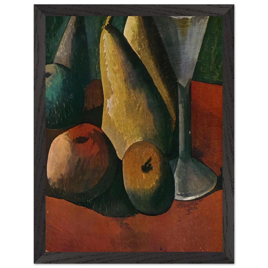 Glass and fruits by Pablo Picasso — Framed art print at Zephyeer