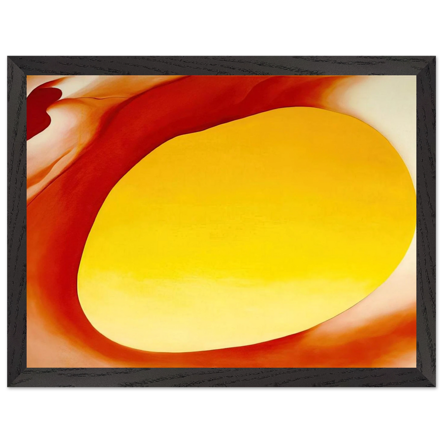 Pelvis Series - Red with Yellow by Georgia O'Keeffe — Framed art print at Zephyeer