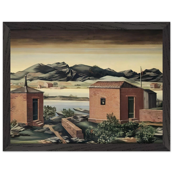 Imbarcadero a Zurigo - 1927 by Julius Bissier — Framed art print at Zephyeer