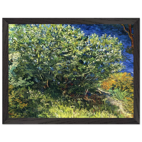 Lilac Bush by Vincent van Gogh — Framed art print at Zephyeer