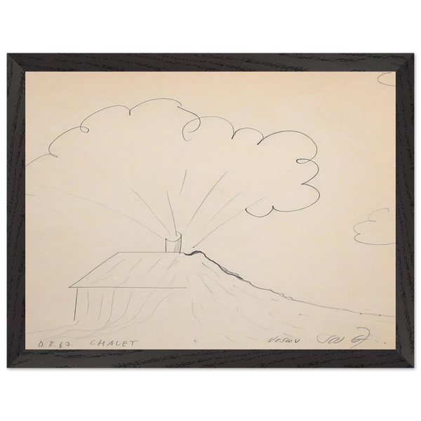 Chateau Vesuv - 1967 by Dieter Roth — Framed art print at Zephyeer