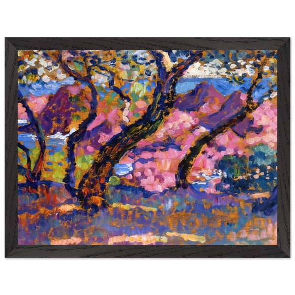 IN THE SHADE OF THE PINES STUDY 1905 by Theo van Rysselberghe — Framed art print at Zephyeer