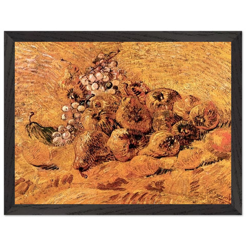 Still Life with Grapes, Pears and Lemons by Vincent van Gogh — Framed art print at Zephyeer