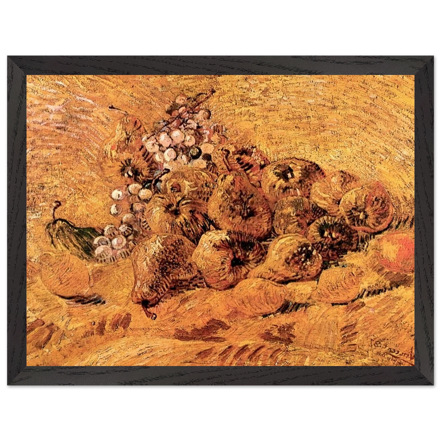 Still Life with Grapes, Pears and Lemons by Vincent van Gogh — Framed art print at Zephyeer