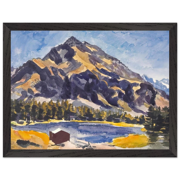 Bergsee A Mountain Lake - 1936 by Johannes Itten — Framed art print at Zephyeer