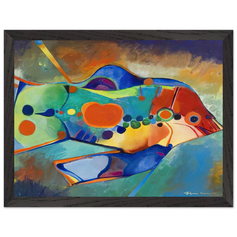 Fish - Naïve Art Primitivism by Aldemir Martins — Framed art print at Zephyeer