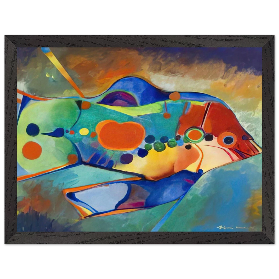 Fish - Naïve Art Primitivism by Aldemir Martins — Framed art print at Zephyeer