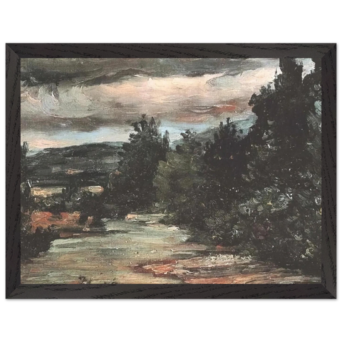 River in the plain by Paul Cézanne — Framed art print at Zephyeer
