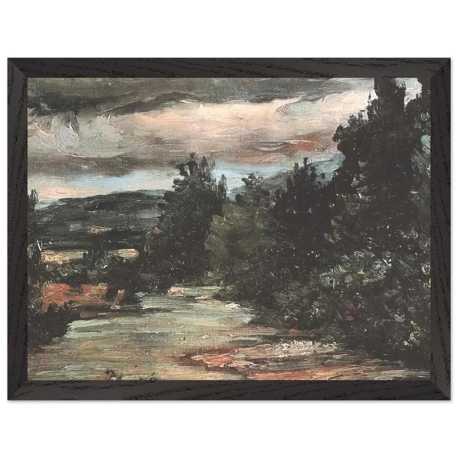 River in the plain by Paul Cézanne — Framed art print at Zephyeer