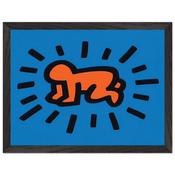 RADIANT BABY FROM ICONS SERIES 1990 by Keith Haring — Framed art print at Zephyeer