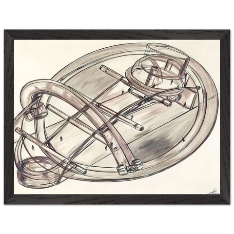 Untitled - 1972 by Gyula Kosice — Framed art print at Zephyeer