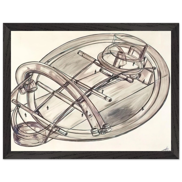 Untitled - 1972 by Gyula Kosice — Framed art print at Zephyeer