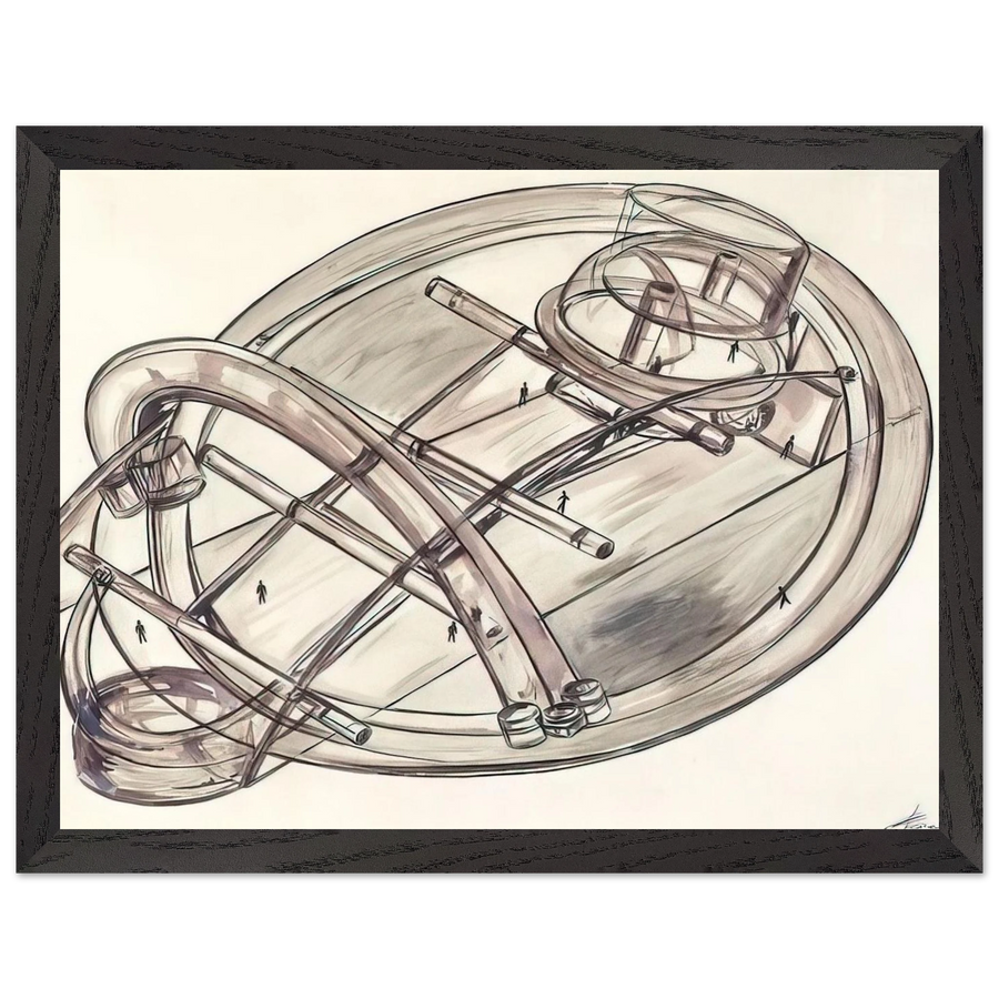 Untitled - 1972 by Gyula Kosice — Framed art print at Zephyeer