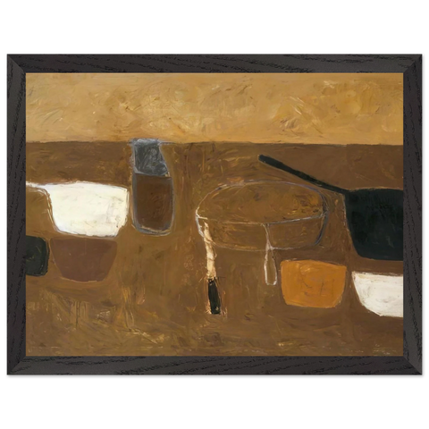 Brown Still Life - 1957 by William Scott — Framed art print at Zephyeer