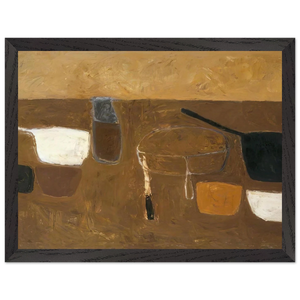 Brown Still Life - 1957 by William Scott — Framed art print at Zephyeer