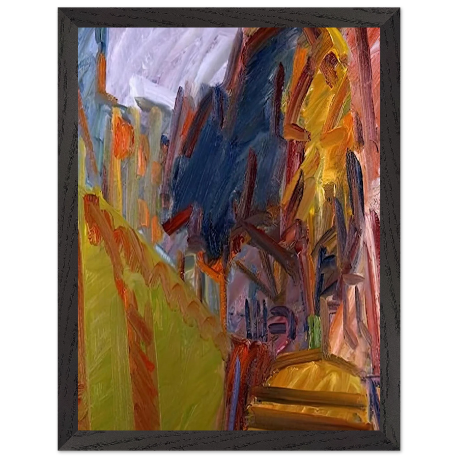 ALBERO DI FRONTE by Frank Auerbach — Framed art print at Zephyeer
