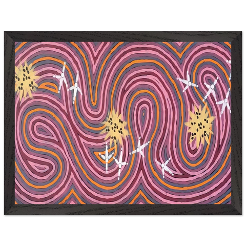 Worm Dreaming - 1996 by Clifford Possum Tjapaltjarri — Framed art print at Zephyeer