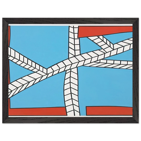 Skyscape II - 1988 by Nicholas Krushenick — Framed art print at Zephyeer