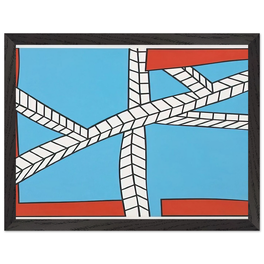Skyscape II - 1988 by Nicholas Krushenick — Framed art print at Zephyeer