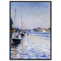 BOATS ON THE SEINE by Gustave Caillebotte — Framed art print at Zephyeer