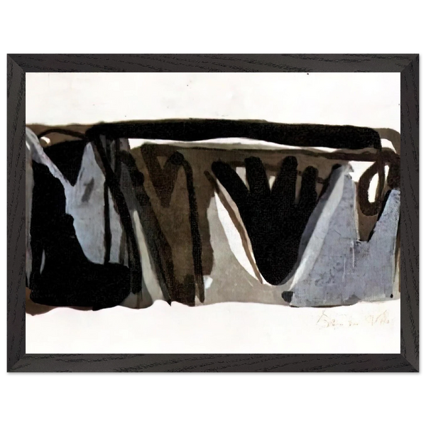 Grise nuit - 1975 by Bram van Velde — Framed art print at Zephyeer