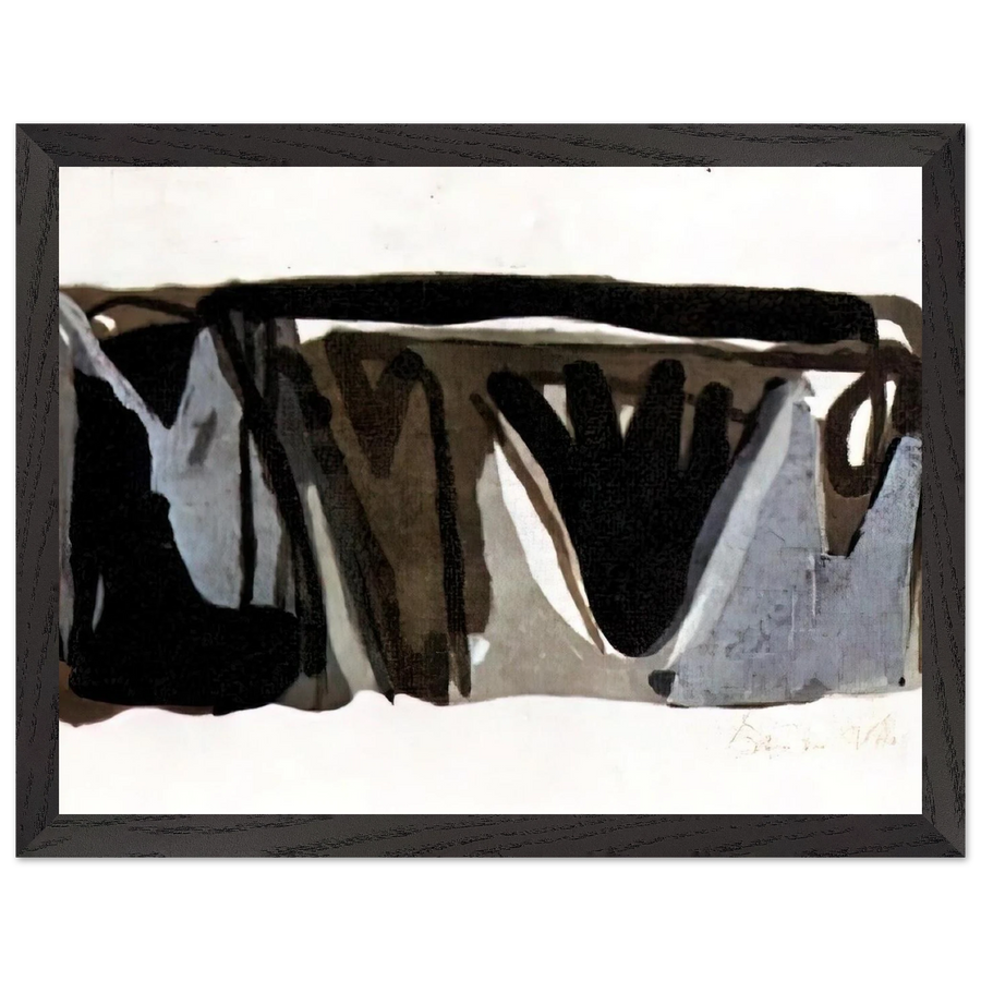 Grise nuit - 1975 by Bram van Velde — Framed art print at Zephyeer