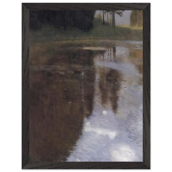 QUIET POND IN THE PARK OF APPEAL by Gustav Klimt — Framed art print at Zephyeer