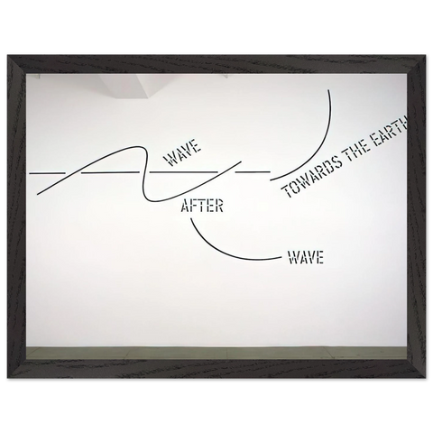 Wave After Wave - 2002 by Lawrence Weiner — Framed art print at Zephyeer