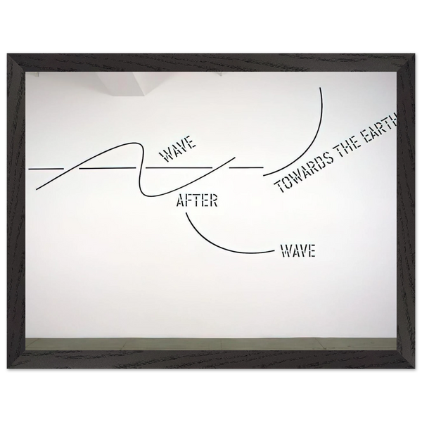 Wave After Wave - 2002 by Lawrence Weiner — Framed art print at Zephyeer
