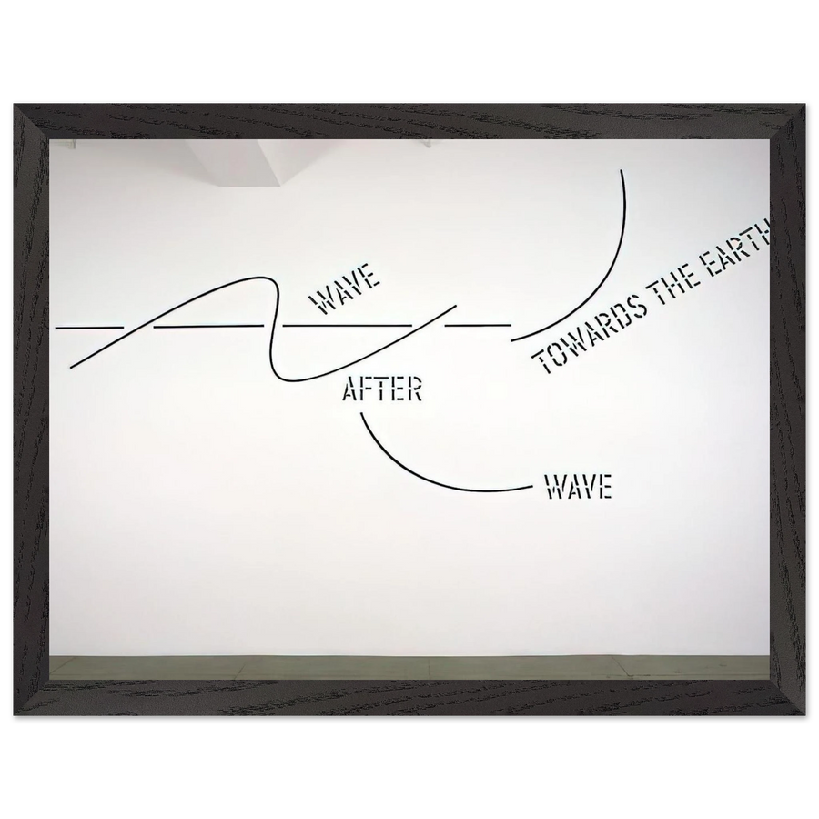Wave After Wave - 2002 by Lawrence Weiner — Framed art print at Zephyeer