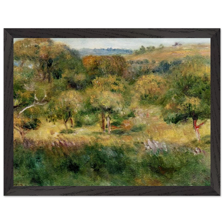 The Edge of the Forest in Brittany by Pierre-Auguste Renoir — Framed art print at Zephyeer