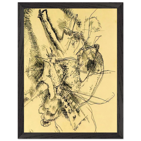 DRAWING FOR ETCHING II 1916 by Wassily Kandinsky — Framed art print at Zephyeer