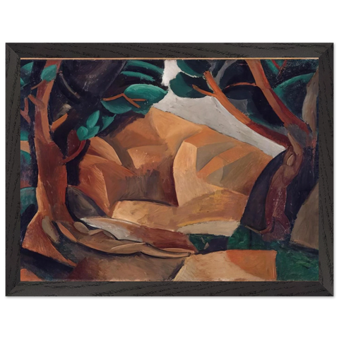 Paysage aux deux figures - 1908  France by Pablo Picasso — Framed art print at Zephyeer