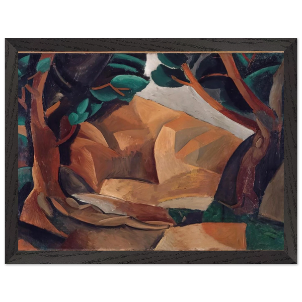 Paysage aux deux figures - 1908  France by Pablo Picasso — Framed art print at Zephyeer