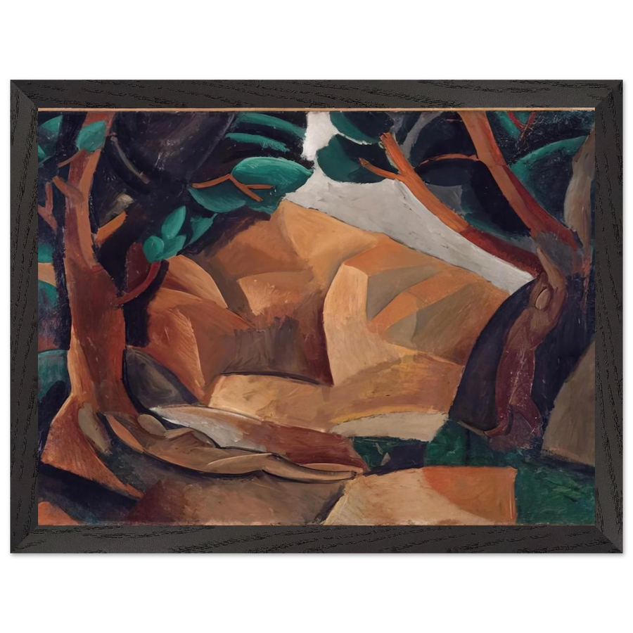 Paysage aux deux figures - 1908  France by Pablo Picasso — Framed art print at Zephyeer