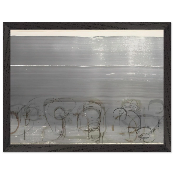 New River Watercolor, Series IV, No. 6 - 1988 by John Cage — Framed art print at Zephyeer