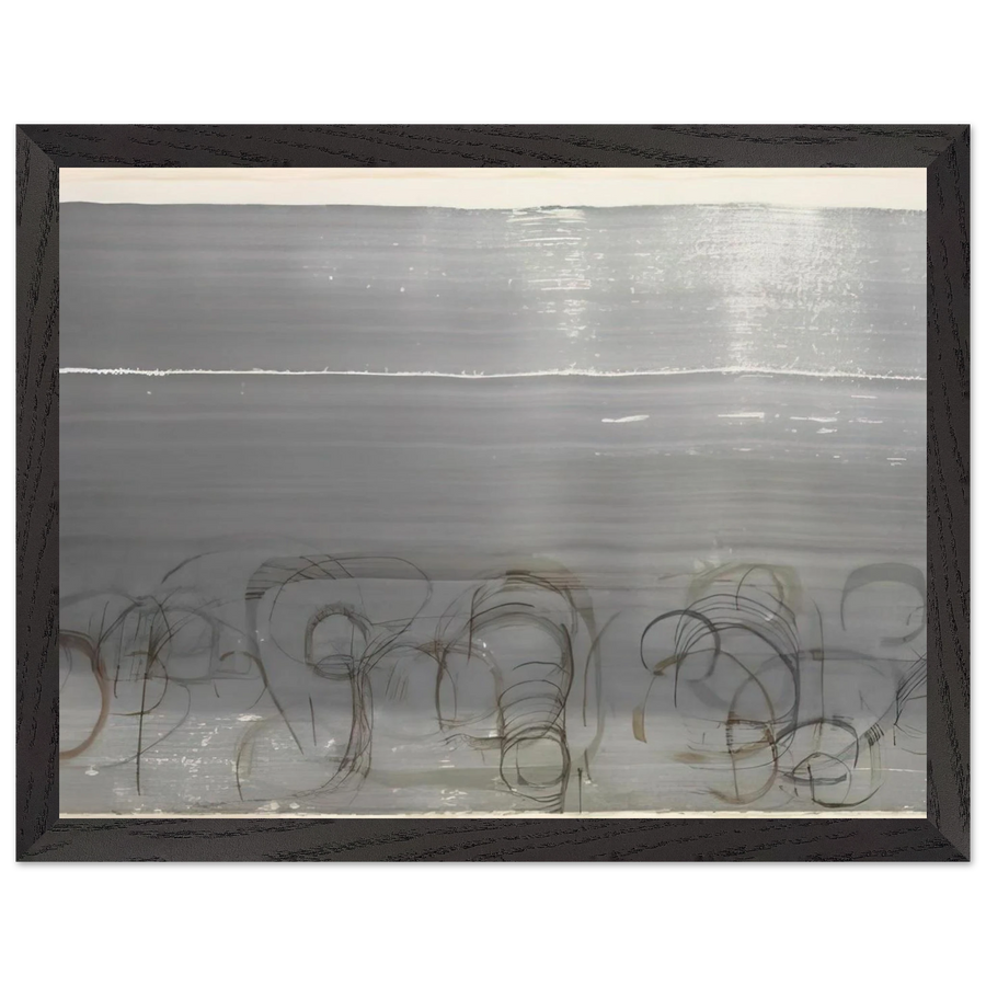 New River Watercolor, Series IV, No. 6 - 1988 by John Cage — Framed art print at Zephyeer