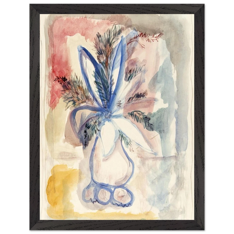 FLOWER VASE 1942 by Rene Portocarrero — Framed art print at Zephyeer