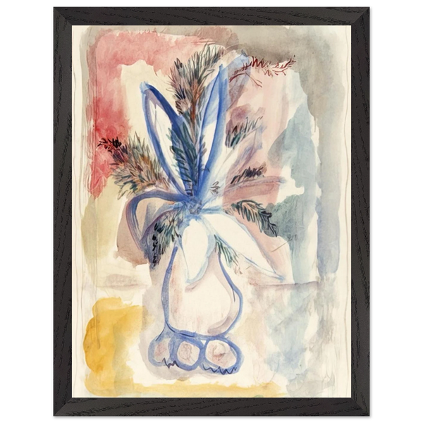 FLOWER VASE 1942 by Rene Portocarrero — Framed art print at Zephyeer